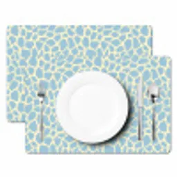 Giraf - Modern - Blauw Placemat vinyl groot 368 -zzsfeer2_Kitchenyeah-website