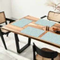 Giraf - Modern - Blauw Placemat vinyl groot 368 -zzsfeer4_Kitchenyeah-website