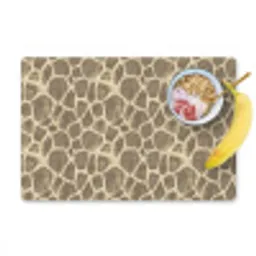 Giraf - Patroon - Beige - Bruin Placemat vinyl groot 368 -zzzproduct_Kitchenyeah-website