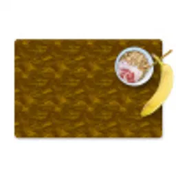 Goud - Vogels - Patroon Placemat vinyl groot 368 -zzzproduct_Kitchenyeah-website