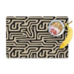 Grafisch - Lijnen - Zwart Placemat vinyl groot 368 -zzzproduct_Kitchenyeah-website