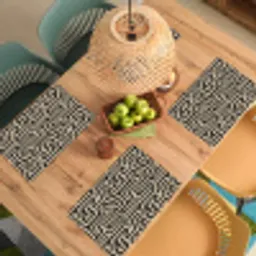 Grafisch - Lijnen - Zwart Placemat vinyl groot 368 -zzsfeer5_Kitchenyeah-website