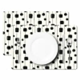 Grafisch - Modern - Zwart Placemat vinyl groot 368 -zzsfeer2_Kitchenyeah-website