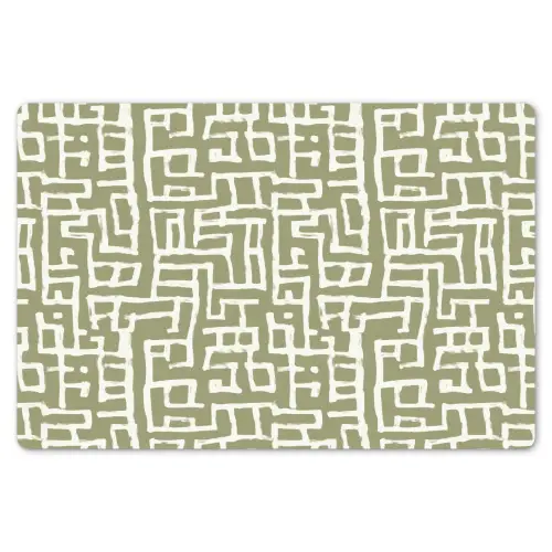 Grafisch - Patroon - Groen Placemat vinyl groot 368 -zzsfeer1_Kitchenyeah-website