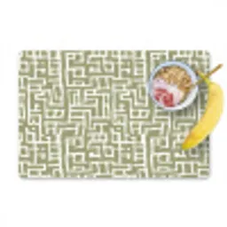 Grafisch - Patroon - Groen Placemat vinyl groot 368 -zzzproduct_Kitchenyeah-website