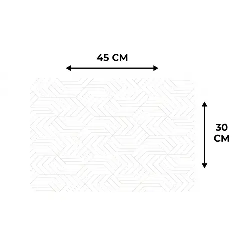 Grafisch - Patroon - Modern Placemat vinyl groot 368 -specs