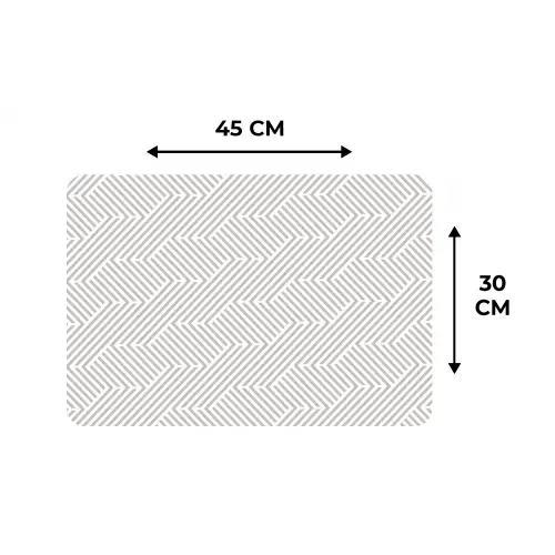 Grafisch - Patroon - Modern - Geometrisch Placemat vinyl groot 368 -specs