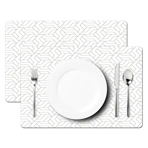 Grafisch - Patroon - Modern - Hexagon Placemat vinyl groot 368 -zzsfeer2_Kitchenyeah-website