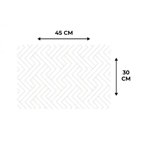 Grafisch - Patroon - Modern - Schuin Placemat vinyl groot 368 -specs