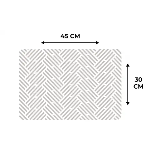 Grafisch - Patroon - Modern - Strepen Placemat vinyl groot 368 -specs