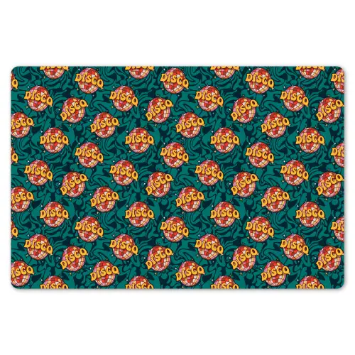 Groen - Disco - Patroon Placemat vinyl groot 368 -zzsfeer1_Kitchenyeah-website