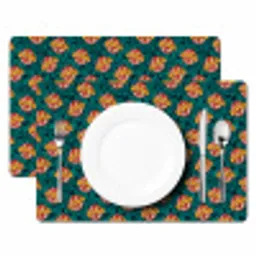 Groen - Disco - Patroon Placemat vinyl groot 368 -zzsfeer2_Kitchenyeah-website