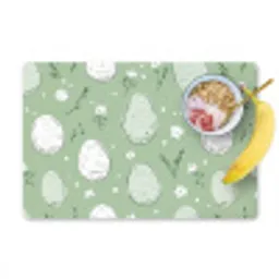 Groen - Eieren - Patroon Placemat vinyl groot -zzzproduct_Kitchenyeah-website