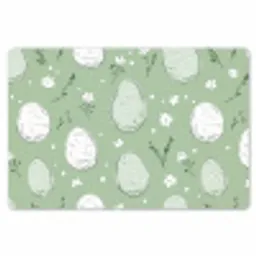 Groen - Eieren - Patroon Placemat vinyl groot -zzsfeer1_Kitchenyeah-website