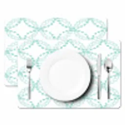 Groen - Patroon - Vormen Placemat vinyl groot 368 -zzsfeer2_Kitchenyeah-website