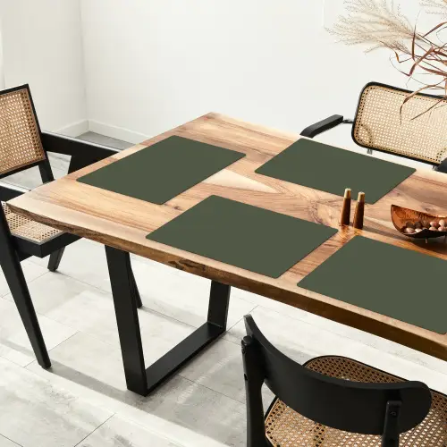 Groen - Effen kleur - Olijfgroen Placemat vinyl groot 368 -zzsfeer4_Kitchenyeah-website
