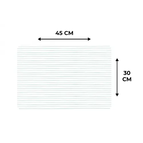 Zee - Sfeer - Strepen - Groen Placemat vinyl groot 368 -specs