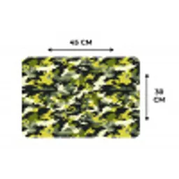 Groen - Geel - Camouflage - Patroon Placemat vinyl groot 368 -specs