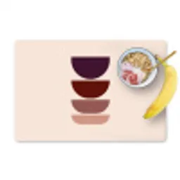 Harmonieus - Symmetrisch - Rood Placemat vinyl groot -zzzproduct_Kitchenyeah-website
