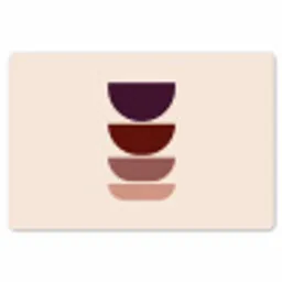 Harmonieus - Symmetrisch - Rood Placemat vinyl groot -zzsfeer1_Kitchenyeah-website