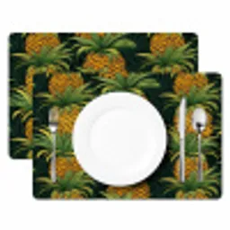 Illustratie - Patroon - Ananas Placemat vinyl groot 368 -zzsfeer2_Kitchenyeah-website