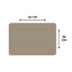 Interieur - Kleuren - Beige Placemat vinyl groot 368 -specs