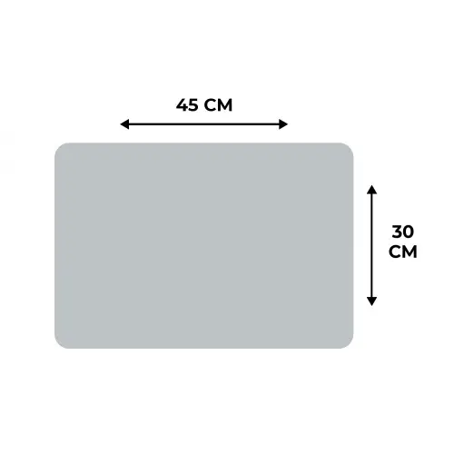 Interieur - Grijs - Licht Placemat vinyl groot 368 -specs