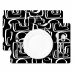 Onregelmatig - Cirkels - Lijnen Placemat vinyl groot 368 -zzsfeer2_Kitchenyeah-website