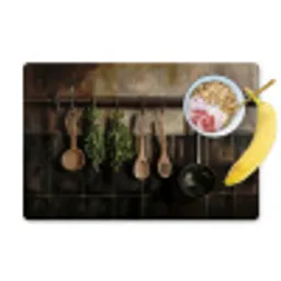Keukengerei - Rustiek - Tegels - Kruiden Placemat vinyl groot -zzzproduct_Kitchenyeah-website