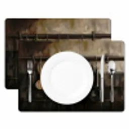 Keukengerei - Rustiek - Tegels - Kruiden Placemat vinyl groot -zzsfeer2_Kitchenyeah-website