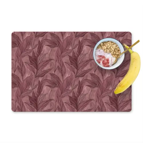 Bladeren - Patroon - Paars Placemat vinyl groot 368 -zzzproduct_Kitchenyeah-website