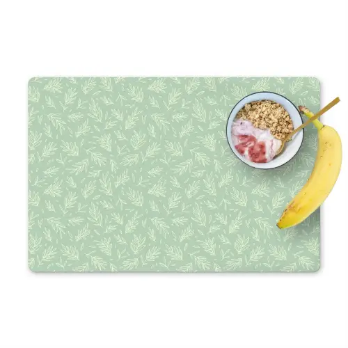 Bladeren - Planten - Groen - Kind - Patroon Placemat vinyl groot -zzzproduct_Kitchenyeah-website