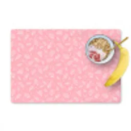 Bladeren - Planten - Roze - Patroon Placemat vinyl groot -zzzproduct_Kitchenyeah-website