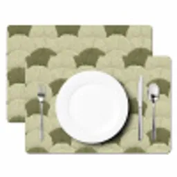 Bladeren - Structuur - Groen Placemat vinyl groot 368 -zzsfeer2_Kitchenyeah-website