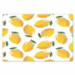 Citroenen - Wit - Bloemen - Patroon Placemat vinyl groot 368 -zzsfeer1_Kitchenyeah-website