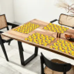 Citroenen - Geel - Stippen - Oranje Placemat vinyl groot 368 -zzsfeer4_Kitchenyeah-website