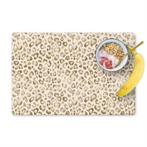 Luipaard - Klassiek - Beige Placemat vinyl groot 368 -zzzproduct_Kitchenyeah-website