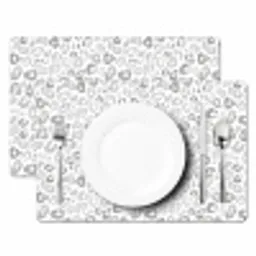 Luipaard - Motief - Grijs Placemat vinyl groot 368 -zzsfeer2_Kitchenyeah-website