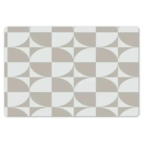 Lichtgrijs - Wit - Vierkant - Rond Placemat vinyl groot 368 -zzsfeer1_Kitchenyeah-website