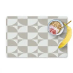 Lichtgrijs - Wit - Vierkant - Rond Placemat vinyl groot 368 -zzzproduct_Kitchenyeah-website