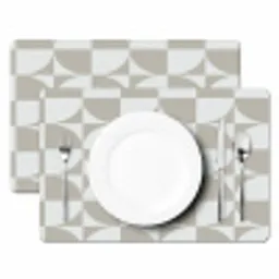 Lichtgrijs - Wit - Vierkant - Rond Placemat vinyl groot 368 -zzsfeer2_Kitchenyeah-website