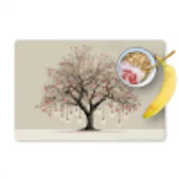 Lichtboom - Winter - Kerst - Meerkleurig Placemat vinyl groot -zzzproduct_Kitchenyeah-website