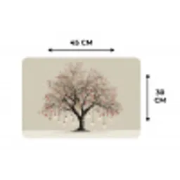 Lichtboom - Winter - Kerst - Meerkleurig Placemat vinyl groot -specs