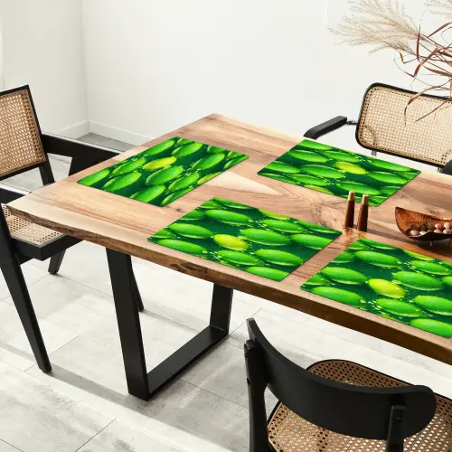 Limoen - Groen - Water Placemat vinyl groot 368 -zzsfeer4_Kitchenyeah-website