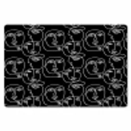 Lijn - Patroon - Gezichten - Abstract Placemat vinyl groot 368 -zzsfeer1_Kitchenyeah-website