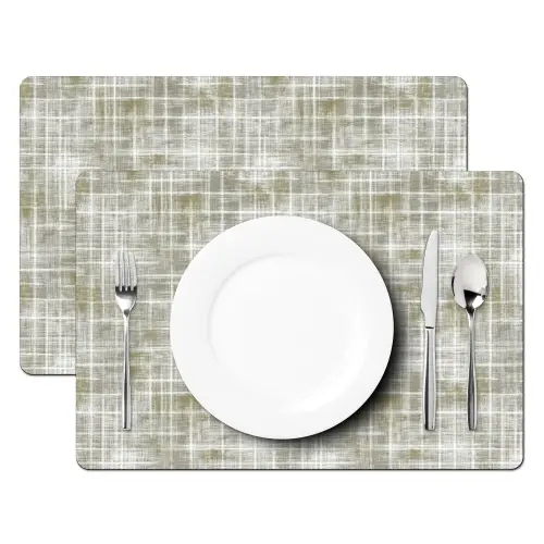 Linnen - Patroon - Groen Placemat vinyl groot 368 -zzsfeer2_Kitchenyeah-website