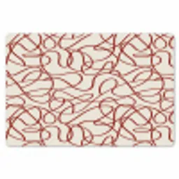 Lijnen - Abstract - Rood - Beige Placemat vinyl groot 368 -zzsfeer1_Kitchenyeah-website