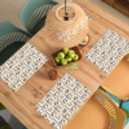 Lijnen - Beige - Patroon - Donkerbruin Placemat vinyl groot 368 -zzsfeer5_Kitchenyeah-website