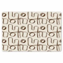 Lijnen - Beige - Patroon - Donkerbruin Placemat vinyl groot 368 -zzsfeer1_Kitchenyeah-website