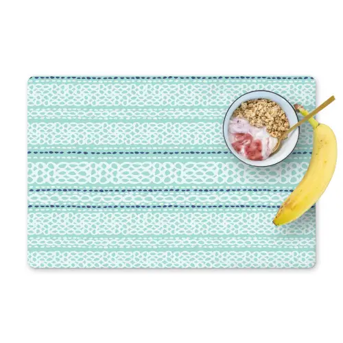 Lijnen - Blauwgroen - Patroon Placemat vinyl groot 368 -zzzproduct_Kitchenyeah-website